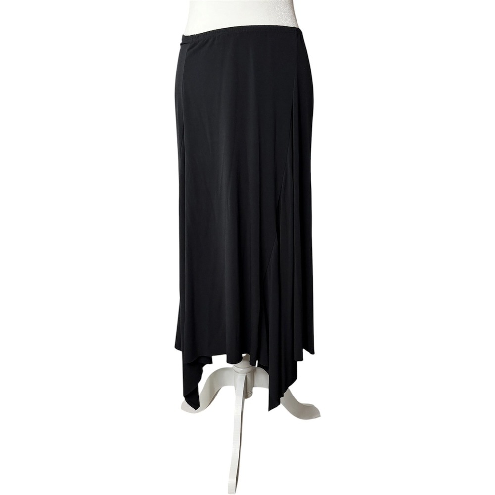 JKLA California Women M Black Asymmetric Skirt Goth Witchy Dance whimsigoth